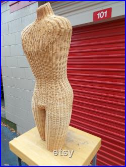 Full Torso Wicker Mannequin