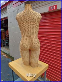 Full Torso Wicker Mannequin