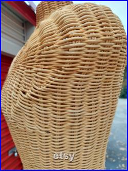 Full Torso Wicker Mannequin