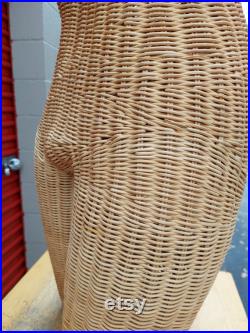 Full Torso Wicker Mannequin