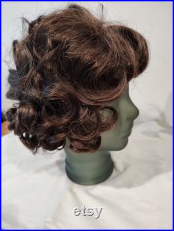 Glass HEAD, Frosted Satin Silky Teal Blue, Life Size Mannequin Head. Great for Room Decor, or Display Hats, Wigs, Headphones, Masks.