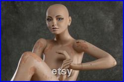 HINDSGAUL MANNEQUIN from 1981, Young Look series, Made in Denmark, Vintage Female Full Body Realistic Mannequin, 80s