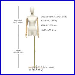 Half Body Adult Size Female Display Mannequin Torso,Beige Dress Form Women Display Model,Clothing Store Window Display Dress Form Torso