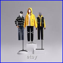 Half Body Black Gray White Male Display Dress Form , Men Fabric Mannequin Torso Dressmaker Stand,Wig Hat Jewelry Clothing Display Mannequin