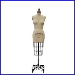 Half Body Professional Dress Form with Base Sizes 2, 4, 6, 8, 10, 12 Personalized Dress Form Option Monogram