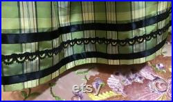 Half Scale Dress Form With Hand Sewn Silk Tartan Dress