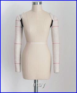 Half-scale mannequin size 36 38, half bust for women beige