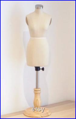 Half-scale mannequin size 36 38, half bust for women beige