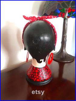 Hand Painted Betty Boop Mannequin Head.