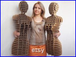 Hand cut mannequin Portable dummy dress form DIY kit FREE SHIPPING