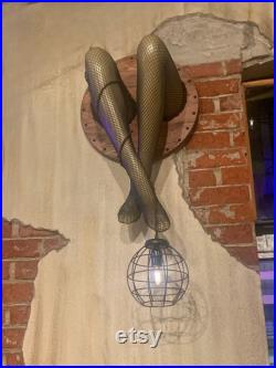 Hanging Mannequin Leg Lamp