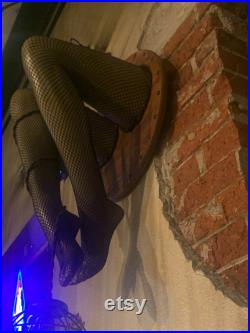 Hanging Mannequin Leg Lamp