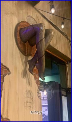 Hanging Mannequin Leg Lamp