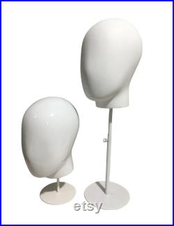 Hats Display Headband Display Adjustable White Base White Female Mannequin Head Abigal