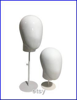 Hats Display Headband Display Adjustable White Base White Female Mannequin Head Abigal