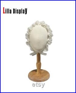 Hats Display Light Linen Wooden Base Child Mannequin Head Bimbo