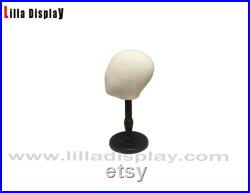 Hats Display Light Linen Wooden Base Child Mannequin Head Bimbo