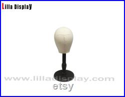 Hats Display Light Linen Wooden Base Child Mannequin Head Bimbo