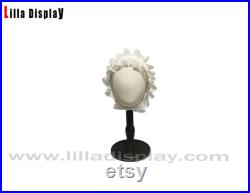 Hats Display Light Linen Wooden Base Child Mannequin Head Bimbo