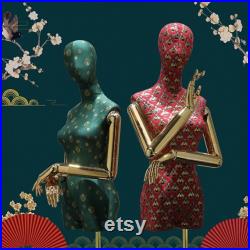 Tripod Base Female Dress Mannequin Torso Clothing Fabric Surface Display  Stand