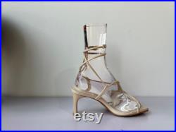 High Heel Roman Shoes Display Plexi Transparent Female Mannequin Foot Form RF-4