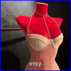 High-end Female Velvet Lingerie Mannequin,Women Upper Bust Dress Form for Bra,Half Body Torso Manikin,Bust Form Model Display Stand