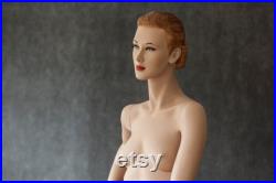 Hindsgaul VINTAGE real size body female MANNEQUIN Art Deco style 1940s dummy Red hair mannequin