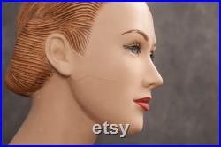 Hindsgaul VINTAGE real size body female MANNEQUIN Art Deco style 1940s dummy Red hair mannequin