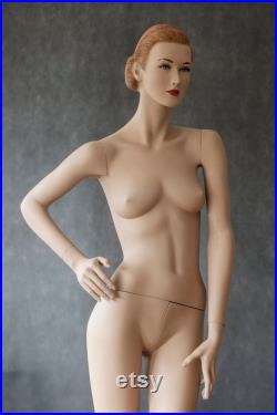Hindsgaul VINTAGE real size body female MANNEQUIN Art Deco style 1940s dummy Red hair mannequin