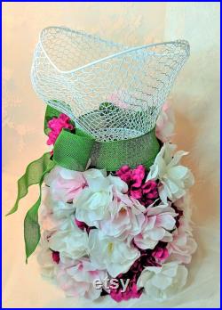 Holiday Dress Form Tree Tabletop Mannequin Dress Form Floral Wire Mannequin Salon Décor Room Décor Bridal Shower Decoration