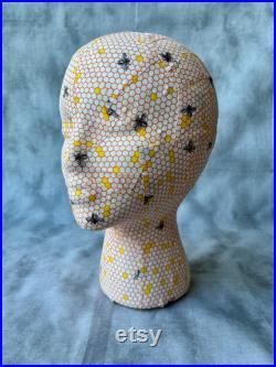 Honeybee Mannequin Blocking Head great for hat storage and craft booth displays