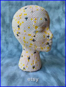 Honeybee Mannequin Blocking Head great for hat storage and craft booth displays