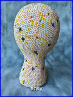 Honeybee Mannequin Blocking Head great for hat storage and craft booth displays