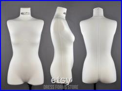 Iminera Grace dress form for sewing, soft compressible mannequin, pinnable torso, dressmaker's dummy
