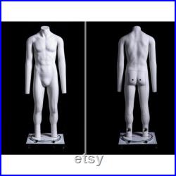 Invisible Ghost Male Mannequin with Adjustable Rolling Base GH4