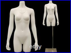 Invisible Ghost Male and Female Mannequin Set 3 4 Body with Arms and Thighs Includes Base TFMW-IV