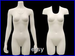 Invisible Ghost Male and Female Mannequin Set 3 4 Body with Arms and Thighs Includes Base TFMW-IV