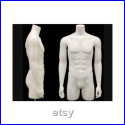 Invisible Ghost Male and Female Mannequin Set 3 4 Body with Arms and Thighs Includes Base TFMW-IV