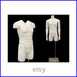 Invisible Ghost Male and Female Mannequin Set 3 4 Body with Arms and Thighs Includes Base TFMW-IV