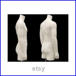 Invisible Ghost Male and Female Mannequin Set 3 4 Body with Arms and Thighs Includes Base TFMW-IV