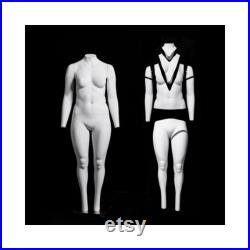 Invisible Ghost Plus Sized Female Mannequin with Rolling Base GH10