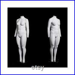 Invisible Ghost Plus Sized Female Mannequin with Rolling Base GH10