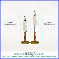 JKCrafts Half Scale Professional Female 1 2 Body Dress Form of SZ 10 Dressmaker Model Dummy Dressmaking Mannequin Tailor Sewing Draping