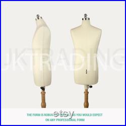 JKCrafts Half Scale Professional Male 1 2 Body Dress Form of SZ 38 Dressmaker Model Dummy Dressmaking Mannequin Tailor Sewing Draping