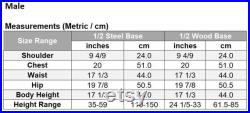 JKCrafts Half Scale Professional Male 1 2 Body Dress Form of SZ 38 Dressmaker Model Dummy Dressmaking Mannequin Tailor Sewing Draping