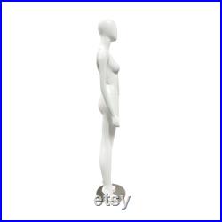 Jelimate Female Half Scale Full Body Display Mannequin,Painting Matte White Dress Form For Window Decor,Mini Form Clothing Rack-94cm height