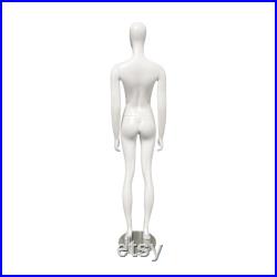 Jelimate Female Half Scale Full Body Display Mannequin,Painting Matte White Dress Form For Window Decor,Mini Form Clothing Rack-94cm height