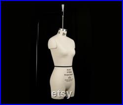 Kylie NS, FCE Size 6-H Petite Female Professiona Mannequin Neck Suspended, Short Legs, Collapsible Shoulders, and Detachable Arms