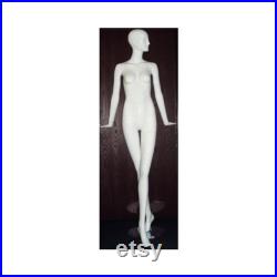 Ladies Full Body Glossy White Abstract Women's Full Body Mannequin XD10W