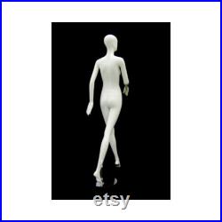 Ladies Full Body Glossy White Abstract Women's Full Body Mannequin XD15W